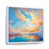 White Floater Framed