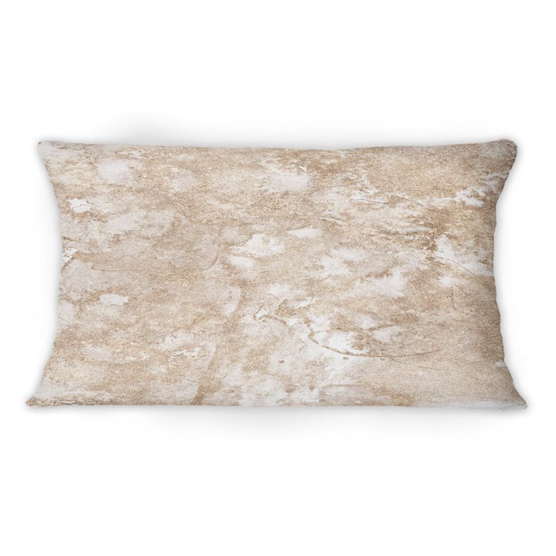 Marbre et or abstrait - Coussin décoratif imprimé moderne 1