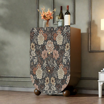 Double-door decorative wooden accent cabinet