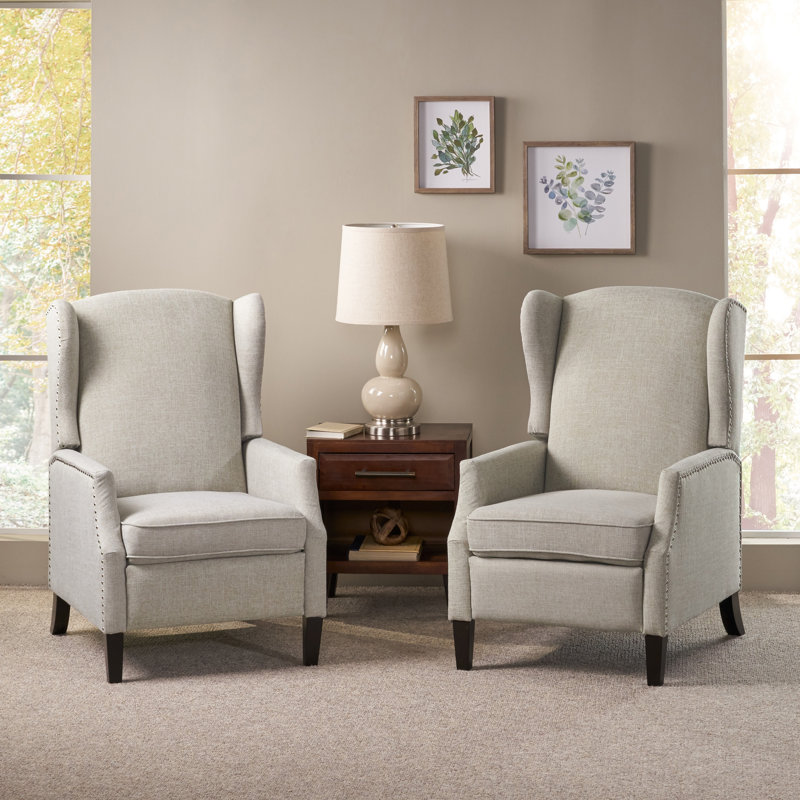 Fauteuil inclinable manuel Yedda, Mousse grise