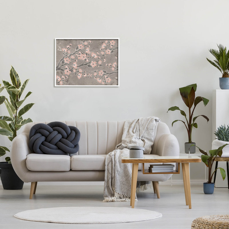 «Cherry Blossom», giclée par Diane Stimson, H 24 po x l 30 po x P 1,5 po, Giclée encadrée blanc bord de mer