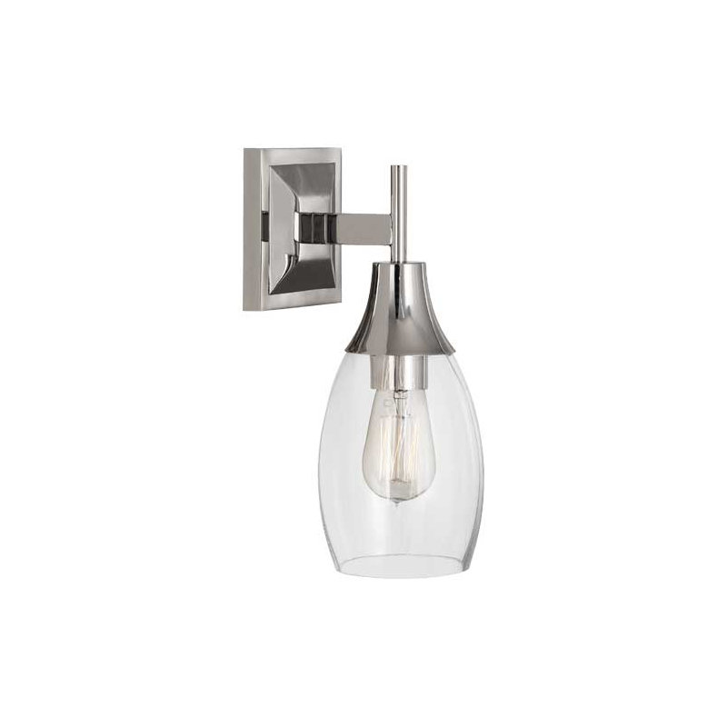 Grace 1 - Light Armed Sconce, Polished Nickel