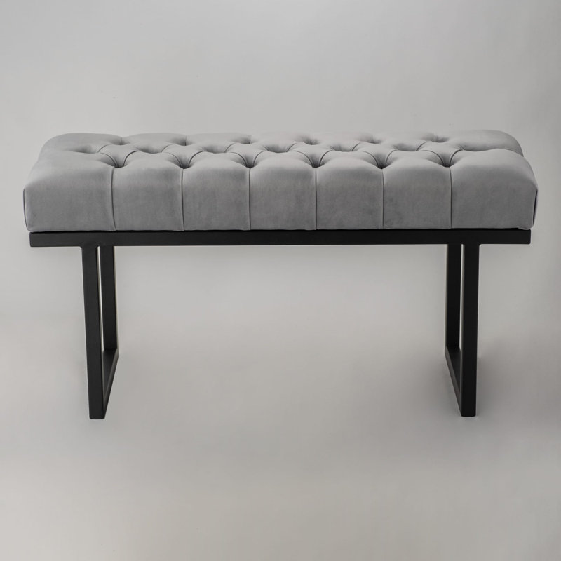 Ersilia Velvet Upholstered Bench, H40 x W120 x D30cm