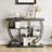 39 in Modern Console Table for Entryway, 4 Tier Hallway Table with Storage-1475596629