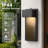 Desara 15.7" H Aluminum Outdoor LED Flush Mount Wall Sconce with Dusk to Dawn