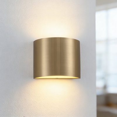 7-In Stainless Steel Damp Rated Led Wall Sconce Light