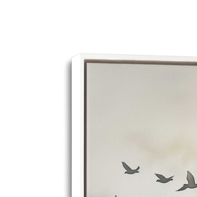 Impression sur toile Winged Wonders dans un cadre doré, 24 po x 36 po, Cadre opaque blanc