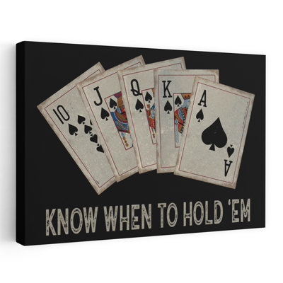 Know When To Hold 'Em Abstract Contemporary Art