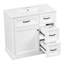 Meuble-lavabo simple autoportant vert 36 po avec lavabo et rangement en céramique-1629207015