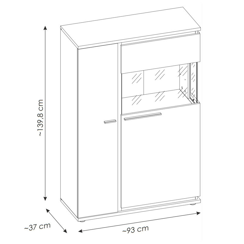 Hassi Display Cabinet