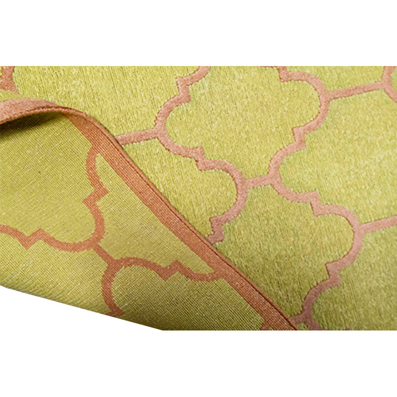 Himalayan Cotton Geometric Area Rug in Yellow