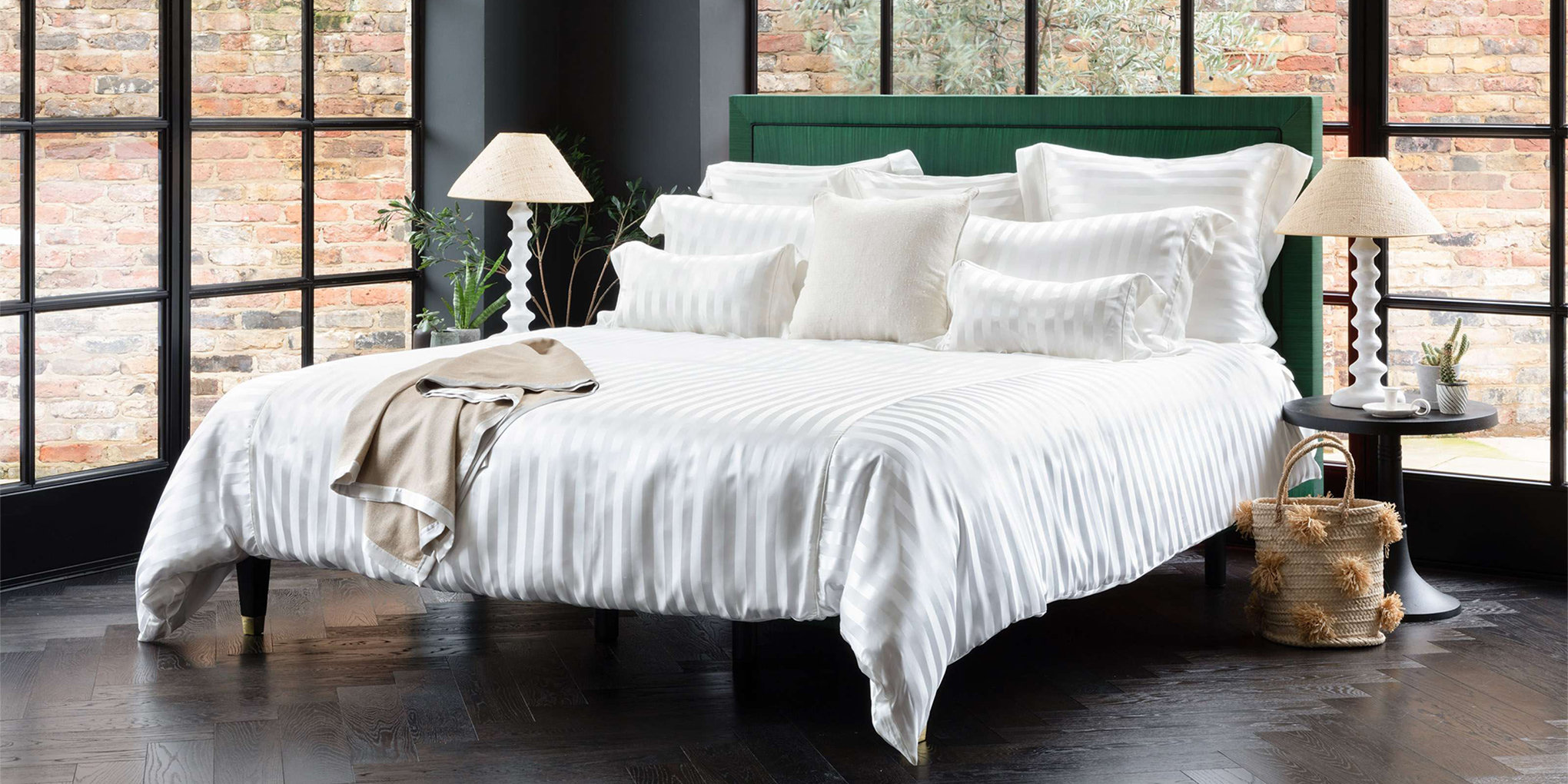 Gingerlily London Rattan Geometric Silk Flat Sheet Wayfair Canada