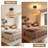 Boho Rattan Semi Flush Mount, Hand-woven Chandelier For Bedroom, Living Room, Porch