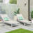 Luxurious Aluminum Frame Chaise Lounge Set for Ultimate Outdoor Relaxation