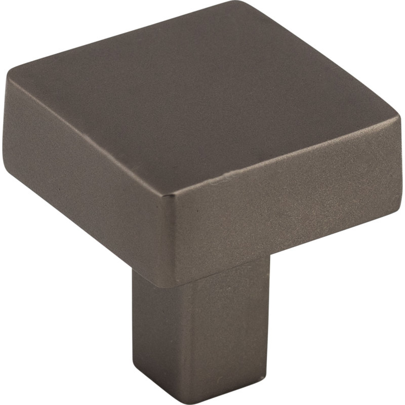 Channing 1 1/16" Length Square Knob, Ash Gray