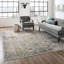 Tapis à motif de treillis floral vieilli Porch & Den Fauntleroy-418740724