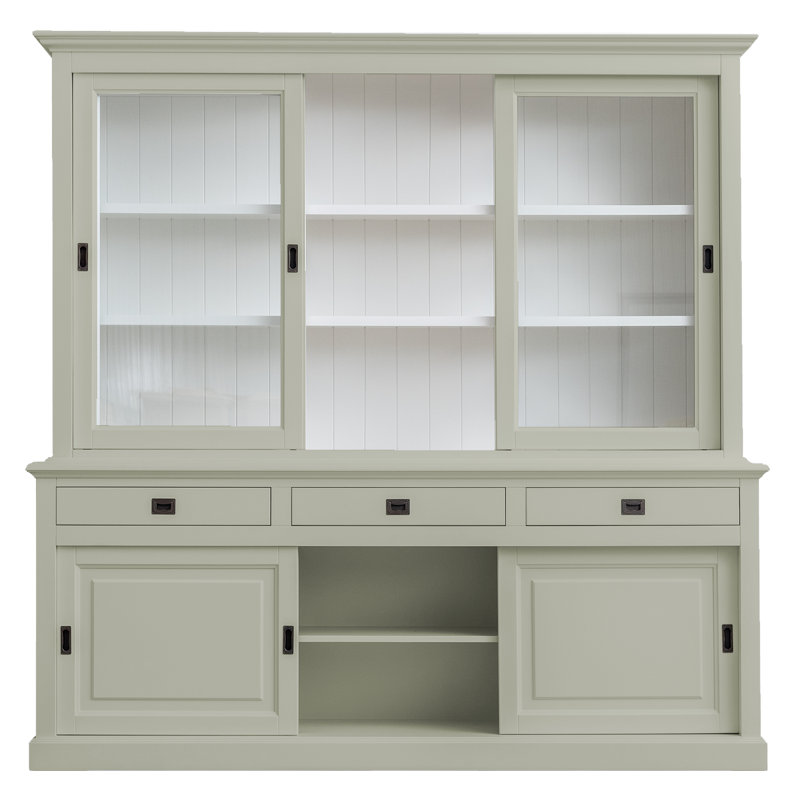 Anneros Display Cabinet, Pebble Grey