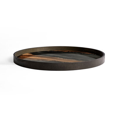 Classics Round Abstract Decorative Tray