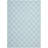 Rodgers Hand Woven Flat Weave Wool/Cotton Geometric Rug in Light Blue/Ivory-328215746