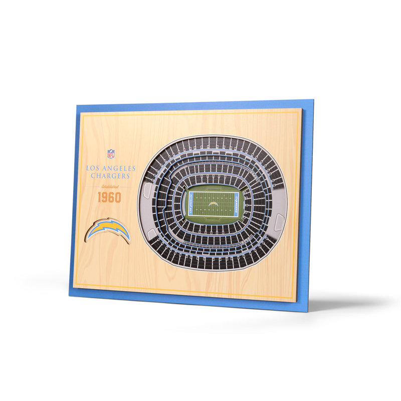 NFL 5-Layer Stadiumview Wall Art, Miami Dolphins, Teal