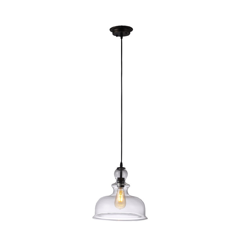 Cantey 1 - Light Oil Rubbed Bronze Shaded Pendant