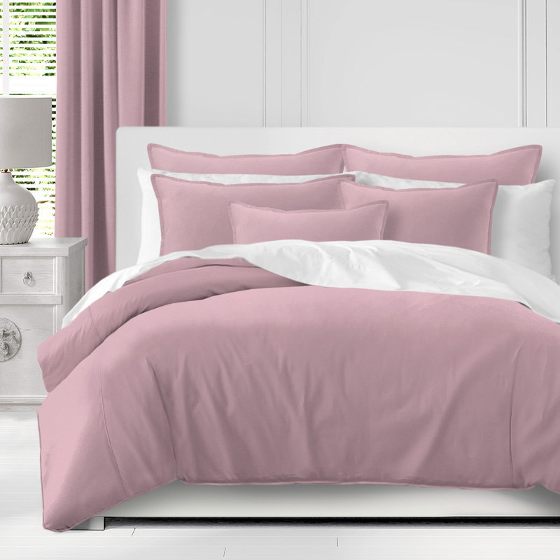 Ensemble de housse de couette en coton Braxton Bubblegum, Housse de couette très grand et 2 très grandes t