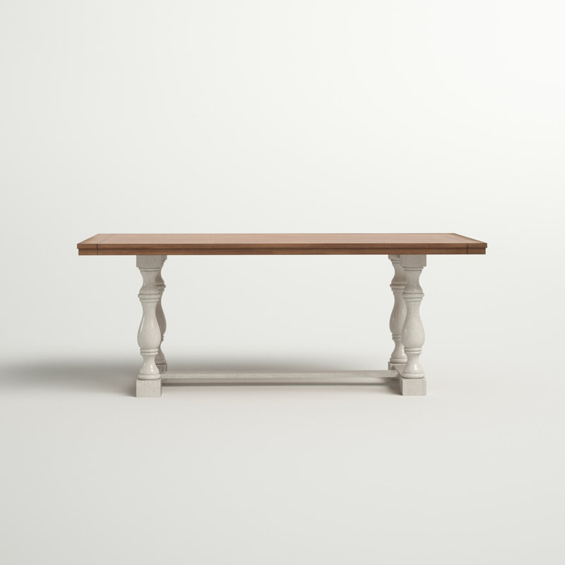 Fortville Solid Wood Dining Table, Antique White