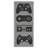 Video Game Controller Shapes Distressed Vintage Grey-523743163