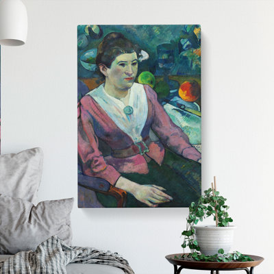 Portrait Of A Woman by Paul Gauguin - Wrapped Canvas Painting