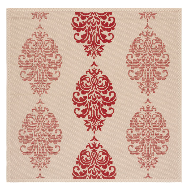 Herefordshire Performance Indoor/Outdoor Area Rug, Square 6'7"