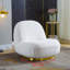 Fauteuil d'appoint pivotant Modern Trimm avec base en acier inoxydable, mousse à haute densité pour un confort et une durabilité ultimes-216870461