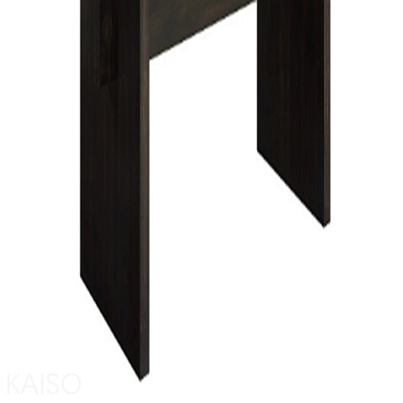Gold & Rustic Espresso Finish Dining Table