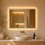 Miroirs d'appoint muraux et à DEL à intensité variable, salle de bain moderne en verre 24 x 32
