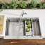 Quatrus R15 Ergon 33" Single Bowl Apron-Front Stainless Steel Farmhouse Sink