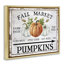 «Fall Market Pumpkins», art mural encadré flottant doré par Creatif Belle