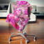 Pivoines roses, fond abstrait - coussin à imprimé floral-29598372-29598375
