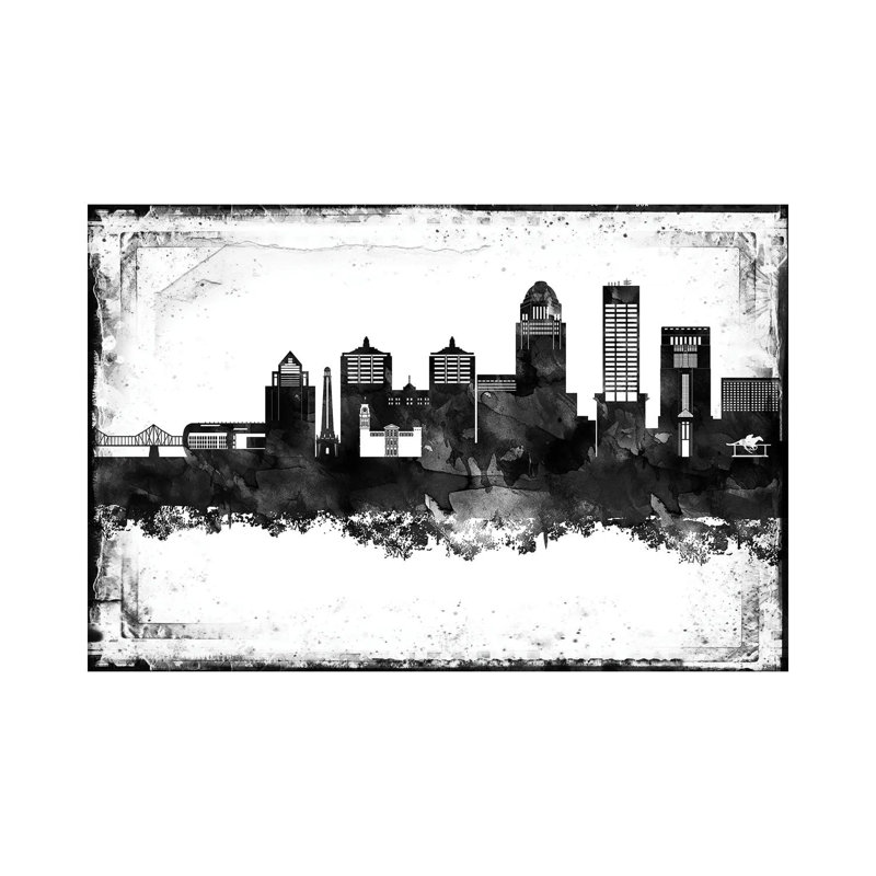 Louisville Skylines - Wrapped Canvas Painting, 152.5 cm H x 101.5 cm W