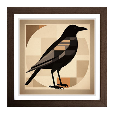 Crow Mid Century - Framed Print