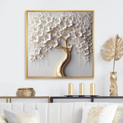 Routenberg White Orchid Tree Garden Of Branches VIII On Canvas Print