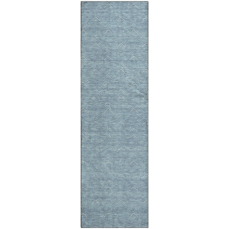 Premium Machine Washable Prisco Teal Rug