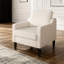 Chaise d'appoint confortable et de soutien avec coussin rembourré épais, idéale pour la détente et les intérieurs modernes-1752053915