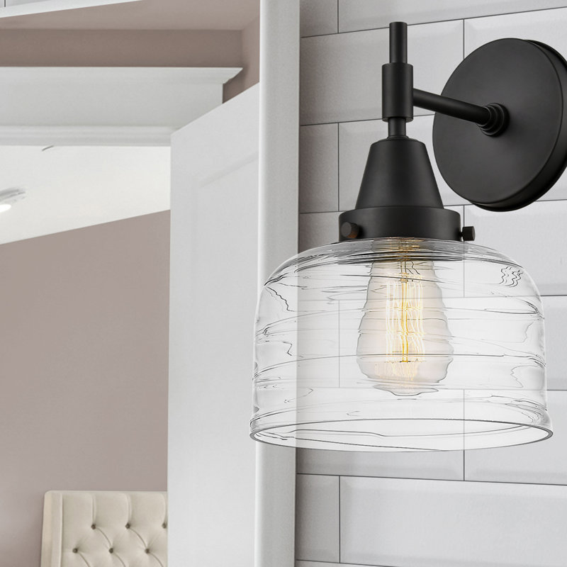 Amede Armed Sconce, Matte Black