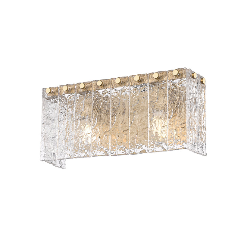 Timeothy 2 Light Vanity, Brushed Gold
