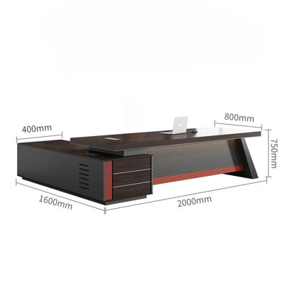 Nadasia L-Shaped Executive Desk