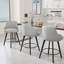 Tabouret de bar pivotant en tissu Modern-1647160122-1647160126