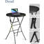 Table de banquet pliante ronde en plastique 31,5 po, portable pour les fêtes et les événements en plein air-124624755-136995777