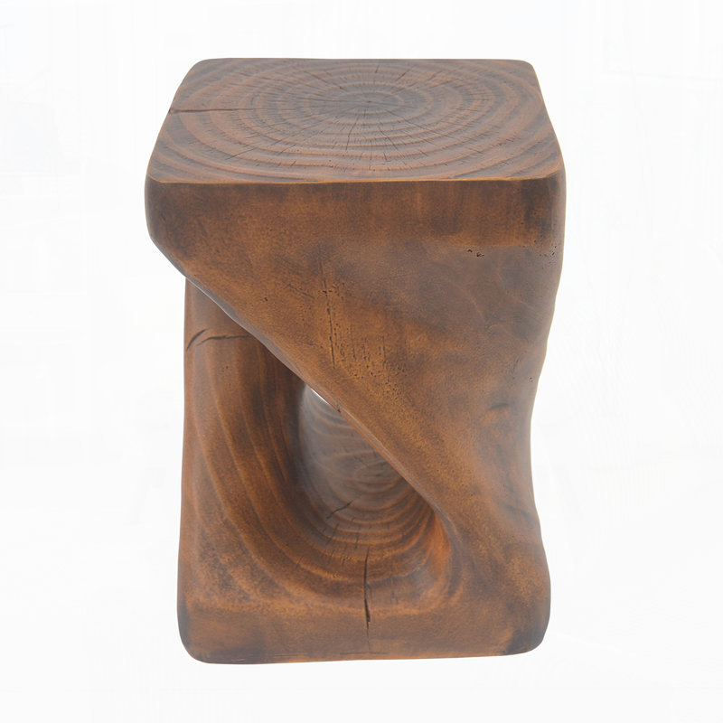 Outdoor Side Table, Antique Brown