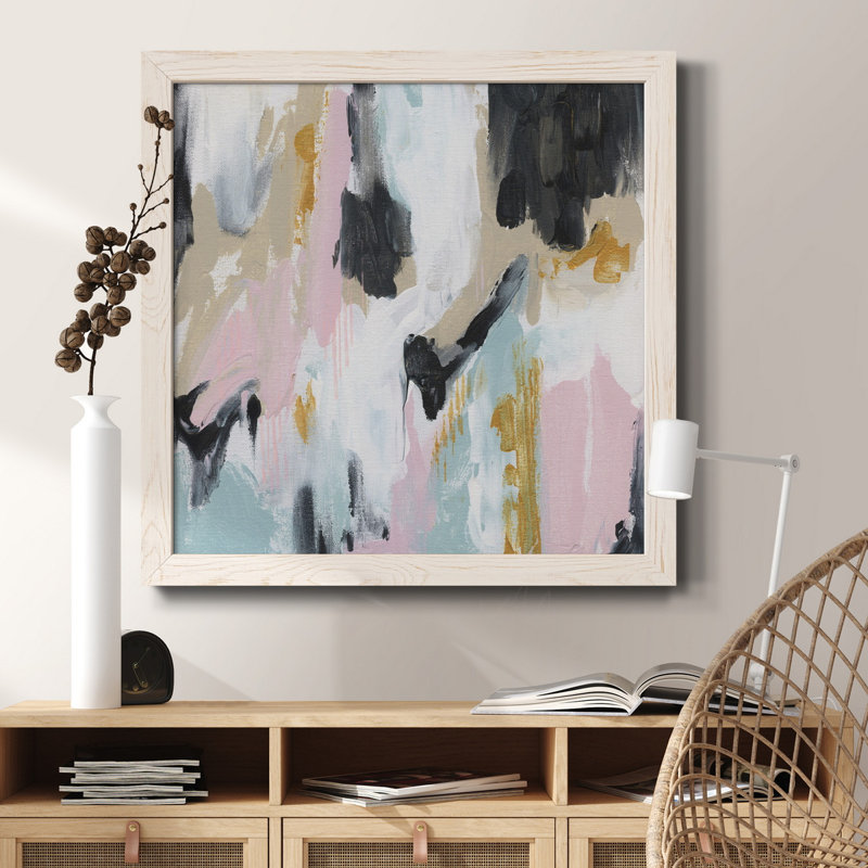 Rustic Arrangement - Peinture sur toile encadrée, H 31,5 po x l 31,5 po x P 1,5 po, Cadre blanc