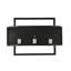 Contempo 3 - Light Flush Mounted Sconce