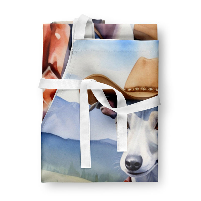 Tablier de bienvenue Whippet Cowboy